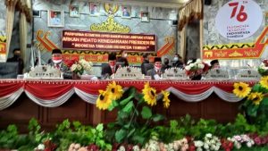 DPRD Lampung Utara Sidang Istimewa Dengar Pidato Kenegaraan HUT RI ke-76