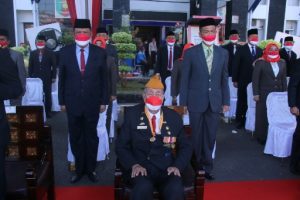 Bupati Lampung Utara Jadi Inspektur Upacara Peringatan HUT Kemerdekaan RI ke-76