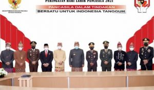 Gubernur Lampung Ikuti Upacara Hari Pancasila 2021