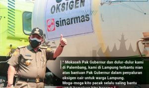 Terima Bantuan Oksigen, Gubernur Lampung Ucapkan Terimakasih pada Sinar Mas