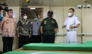 Gubernur Lampung Tinjau Fasilitas Isoter Pasien Covid-19 KM. Lawit