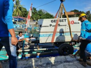 Penerangan Listrik di Pulau Pisang Terganggu