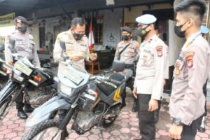 Kapolres Tubaba Pimpin Pengecekan Ranmor Dinas dan Senpi Anggota