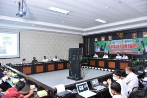 Wabup Fauzi Hasan Ikuti Zoom Meeting STBM Award Tahun 2021