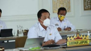 Gubernur Lampung Ikuti Rapat Koordinasi Antisipasi Lonjakan Covid-19 di Luar Pulau Jawa