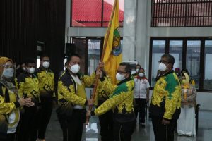 Gubernur Arinal Lepas Kontingen Lampung Pada PON XX Papua