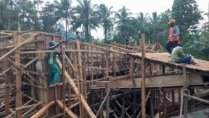 Pengerjaan Jembatan Way Rilau Terkendala Faktor Alam