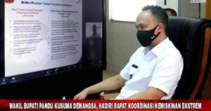 Wakil Bupati Pandu Ikuti Rakor Perluasan Wilayah Prioritas Penanggulangan Kemiskinan Ekstrem