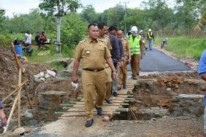 Bupati Lampung Selatan Tinjau Peningkatan Jalan Pertanian dan Perkebunan