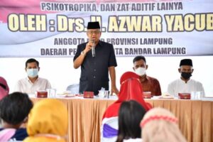 Anggota Legislatif Lampung Azwar Yacub Ingatkan Masyarakat Khususnya Milenial untuk Jauhi Narkoba