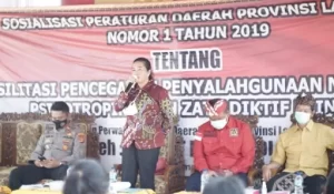 Dewi Nadi Edukasi Pencegahan Narkoba di Lampung Tengah