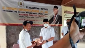 Biaya Sekolah Keluhan Utama Masyarakat Batu Putu saat Giat Reses Ketua Fraksi Gerindra DPRD Lampung