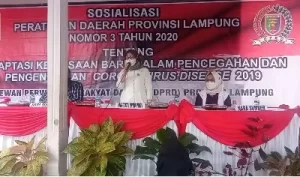 Anggota DPRD Lampung Kostiana Giat Sosper AKB di Kota Bandarlampung