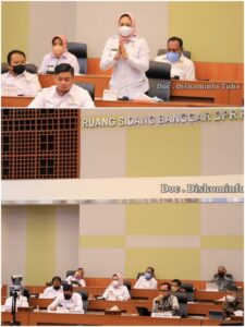 Bupati Winarti Hadiri RDPU Banggar DPR RI