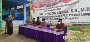 Kunjungi Pekon Podosari, Watoni Noerdin Sosialisasi AKB