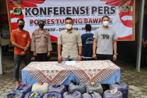 Satreskrim Polres Tulangbawang Tangkap Pelaku Penimbun BBM Solar dan Pertalite