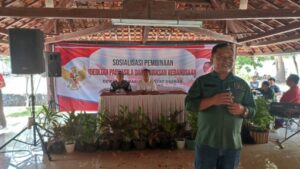 Sahlan Syukur Sosialisasi IPWK dan Halal Bihalal dengan Masyarakat di Desa Merak Belantung