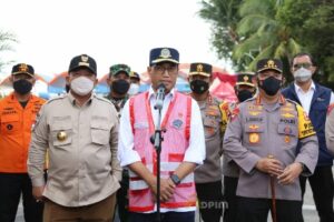 Gubernur Arinal Dampingi Kapolri dan Menhub Tinjau Arus Balik Lebaran 2022