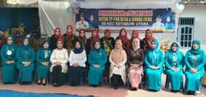 Ketua TP-PKK Lampura Kukuhkan Bunda PAUD Desa se-Kecamatan Kotabumi Utara