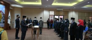 Sekda Lampung Selatan Lantik 9 Pejabat Eselon III dan IV