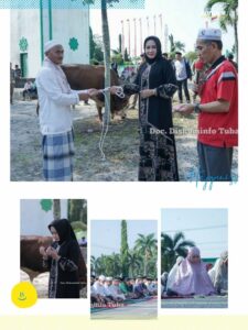 Bupati Winarti Tunaikan Ibadah Qurban Satu Ekor Sapi Ukuran Jumbo