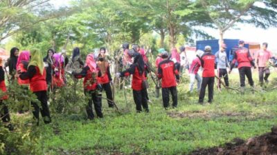Persiapan Lampung Selatan Expo, P2WLS Lakukan Gerot di Kawasan Way Handak