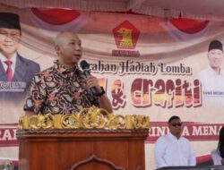 Masyarakat Garuntang Ekspresikan Dukung Prabowo Presiden Lewat Mural dan Grafity