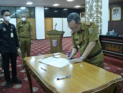 Pemprov Lampung Teken Pakta Integritas Bersama LTSA-PMI