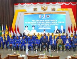 Gubernur Arinal Lepas Kontingen Porwanas XIII Tahun 2022 ke Malang-Jawa Timur