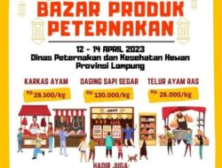 Dinas Peternakan dan Kesehatan Hewan Lampung Bazar Murah Produk Peternakan