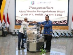 Pemprov Lampung Terima Bantuan Mesin Pengolahan Kopi dari Bukit Asam