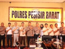 Akan Diberlakukan Tilang Manual, Sat Lantas Polres Pesisir Barat Gelar Rapat Koordinasi