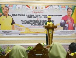 Gubernur Lampung Lepas Kontingen Menuju PORNAS KORPRI XVI 2023