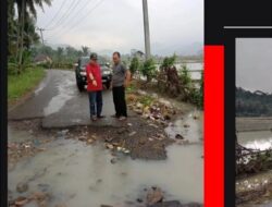 Anggota DPRD Lampung Watoni Nurdin  Tinjau Gorong-gorong Ambrol di Marga Punduh