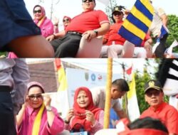 Ketua DPRD Lampung Mingrum Gumay dan Gubernur Ikuti Pawai Kendaraan Hias