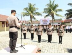 Kapolres Pesisir Barat Pimpin Serah Terima Jabatan