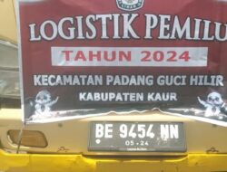 KPUD Kaur Distribusikan Logistik Pemilu Kecamatan Padang Guci Hilir