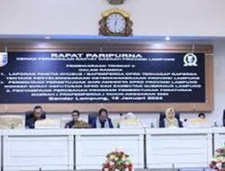 Paripurna Pembicaraan Tingkat II Laporan Pansus DPRD Lampung