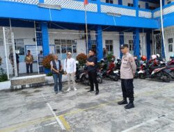 Aparat Polsek Sukaraja Kawal Kunjungan Anggota DPR RI Monitoring KIP