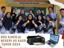 Capaian Mutu Nilai Raport Bagus, SDN 45 Raih BOSKiN 2024