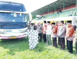47 Jemaah Haji Lampura Kloter 2 Resmi Dilepas
