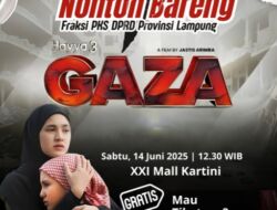 Empati untuk Gaza, PKS Lampung Gelar Nobar “Hayya 3”