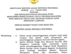STIES ALIFA Pringsewu Resmi Miliki Program Magister Bisnis Syariah