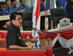 Bupati Lampung Utara Sampaikan Jawaban atas Pandangan Fraksi dalam Rapat Paripurna DPRD