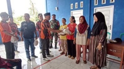 PP Lampura Beri Bantuan Paket Sembako Warga Desa Bumi Agung Marga