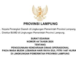 Edaran Pemprov Lampung Soal Randis dan Gratifikasi Jelang Idul Fitri