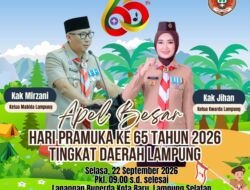 Kwarda Lampung Siapkan 6 Agenda Utama Peringati Hari Pramuka ke-65