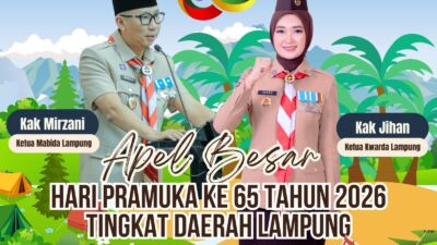 Kwarda Lampung Siapkan 6 Agenda Utama Peringati Hari Pramuka ke-65